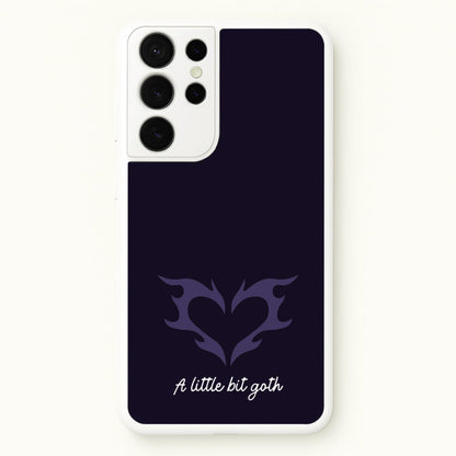 A Little Bit Goth Purple  - Goth Aesthetic Phone Case for Galaxy S21 Ultra