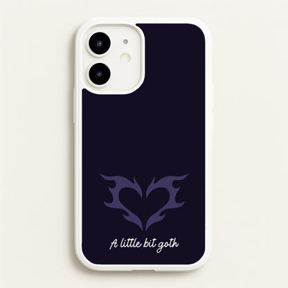 A Little Bit Goth Purple  - Goth Aesthetic Phone Case for iPhone 12 Mini