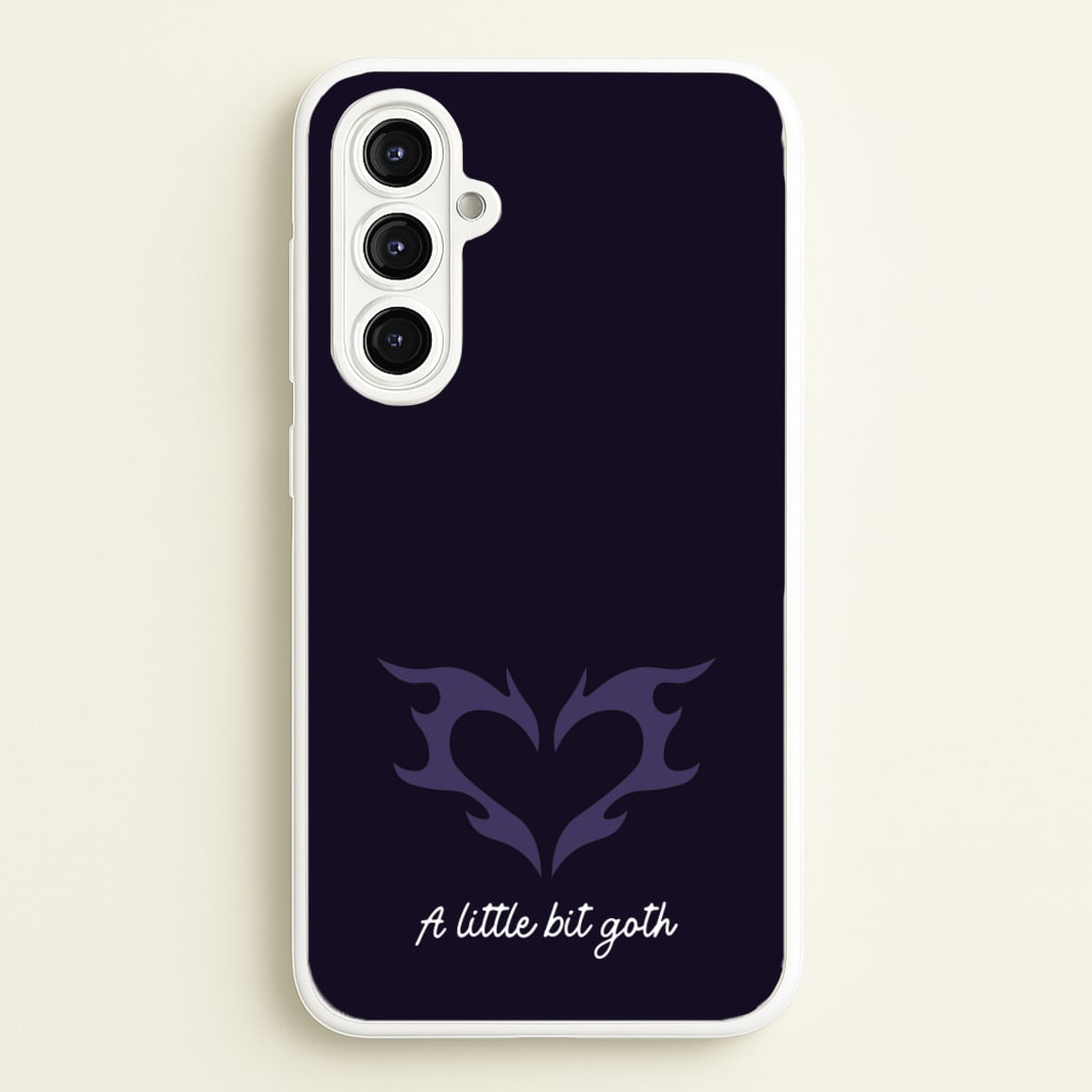 A Little Bit Goth Purple  - Goth Aesthetic Phone Case for Galaxy A16