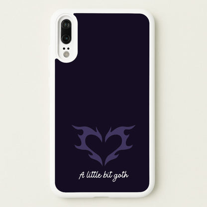 A Little Bit Goth Purple  - Goth Aesthetic Phone Case for Huawei P20