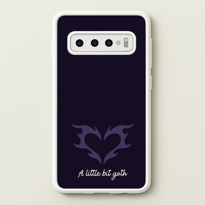 A Little Bit Goth Purple  - Goth Aesthetic Phone Case for Galaxy S10 Plus