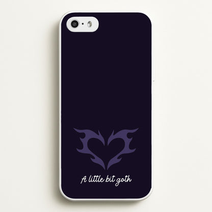 A Little Bit Goth Purple  - Goth Aesthetic Phone Case for iPhone 5 / 5s / SE 2016