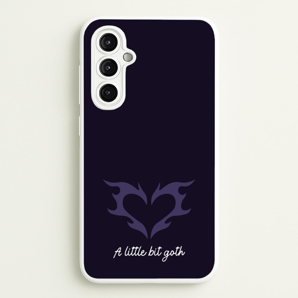 A Little Bit Goth Purple  - Goth Aesthetic Phone Case for Galaxy A14