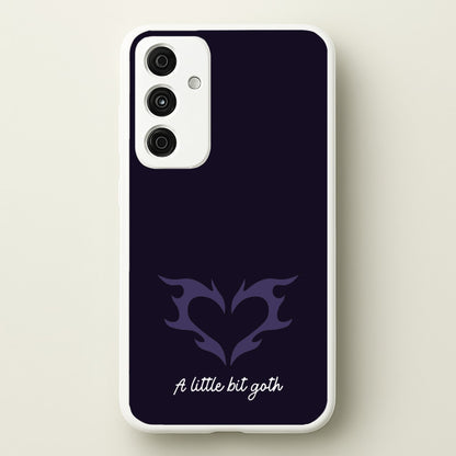 A Little Bit Goth Purple  - Goth Aesthetic Phone Case for Galaxy A55