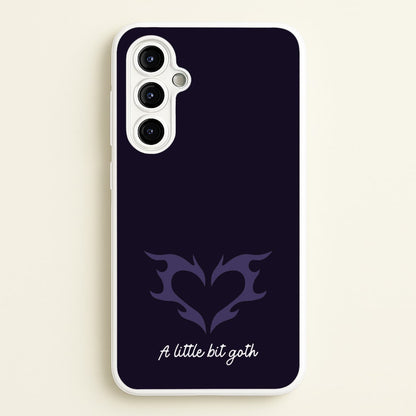 A Little Bit Goth Purple  - Goth Aesthetic Phone Case for Galaxy A54