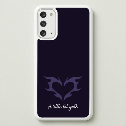 A Little Bit Goth Purple  - Goth Aesthetic Phone Case for Galaxy Note 20