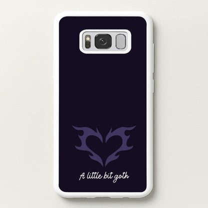 A Little Bit Goth Purple  - Goth Aesthetic Phone Case for Galaxy S8