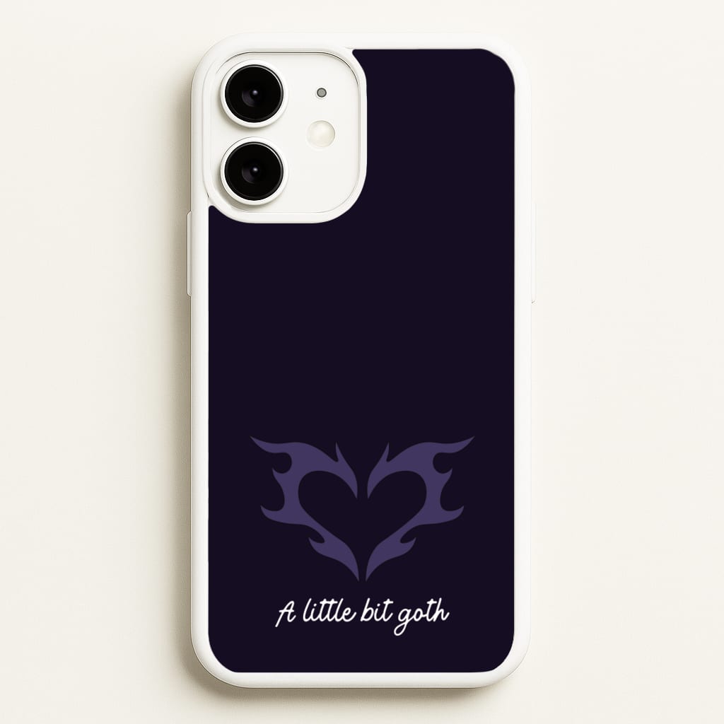 A Little Bit Goth Purple  - Goth Aesthetic Phone Case for iPhone 11