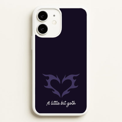 A Little Bit Goth Purple  - Goth Aesthetic Phone Case for iPhone 11