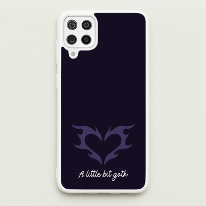 A Little Bit Goth Purple  - Goth Aesthetic Phone Case for Galaxy A12