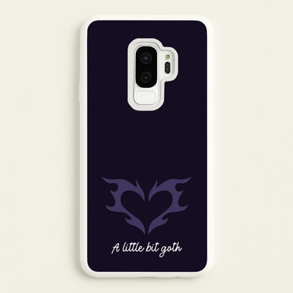 A Little Bit Goth Purple  - Goth Aesthetic Phone Case for Galaxy S9 Plus