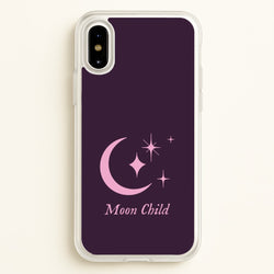 Moon Child   - Goth Aesthetic Phone Case for iPhone X / XS