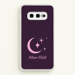 Moon Child   - Goth Aesthetic Phone Case for Galaxy S10e