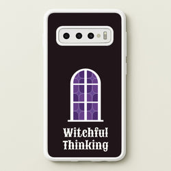 Witchful Thinking  - Goth Aesthetic Phone Case for Galaxy S10