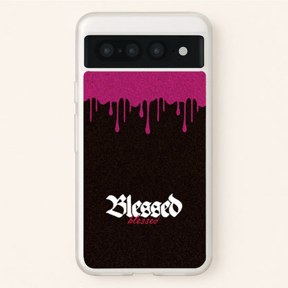 Glitter Blessed  - Goth Aesthetic Phone Case for Google Pixel 7 Pro