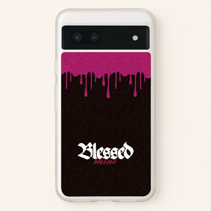 Glitter Blessed  - Goth Aesthetic Phone Case for Google Pixel 7a