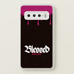 Glitter Blessed  - Goth Aesthetic Phone Case for Galaxy S10