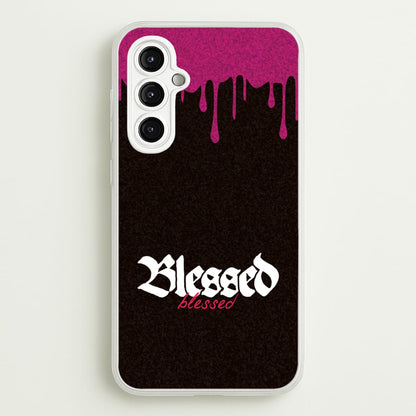 Glitter Blessed  - Goth Aesthetic Phone Case for Galaxy A14