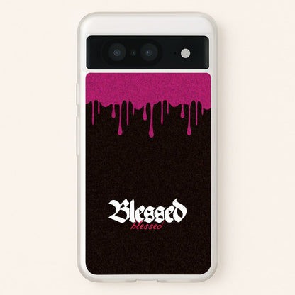 Glitter Blessed  - Goth Aesthetic Phone Case for Google Pixel 8