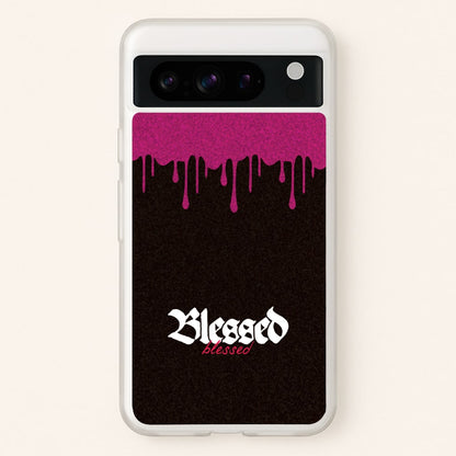 Glitter Blessed  - Goth Aesthetic Phone Case for Google Pixel 8 Pro