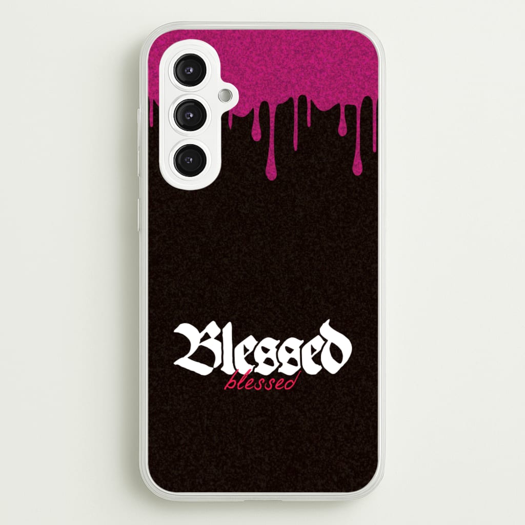 Glitter Blessed  - Goth Aesthetic Phone Case for Galaxy S23FE