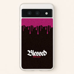 Glitter Blessed  - Goth Aesthetic Phone Case for Google Pixel 8a