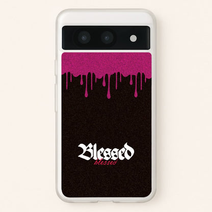 Glitter Blessed  - Goth Aesthetic Phone Case for Google Pixel 8a