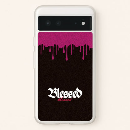 Glitter Blessed  - Goth Aesthetic Phone Case for Google Pixel 6