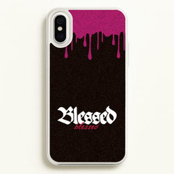 Glitter Blessed  - Goth Aesthetic Phone Case for iPhone XS Max