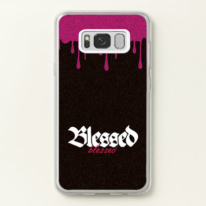 Glitter Blessed  - Goth Aesthetic Phone Case for Galaxy S8