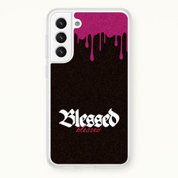 Glitter Blessed  - Goth Aesthetic Phone Case for Galaxy S22