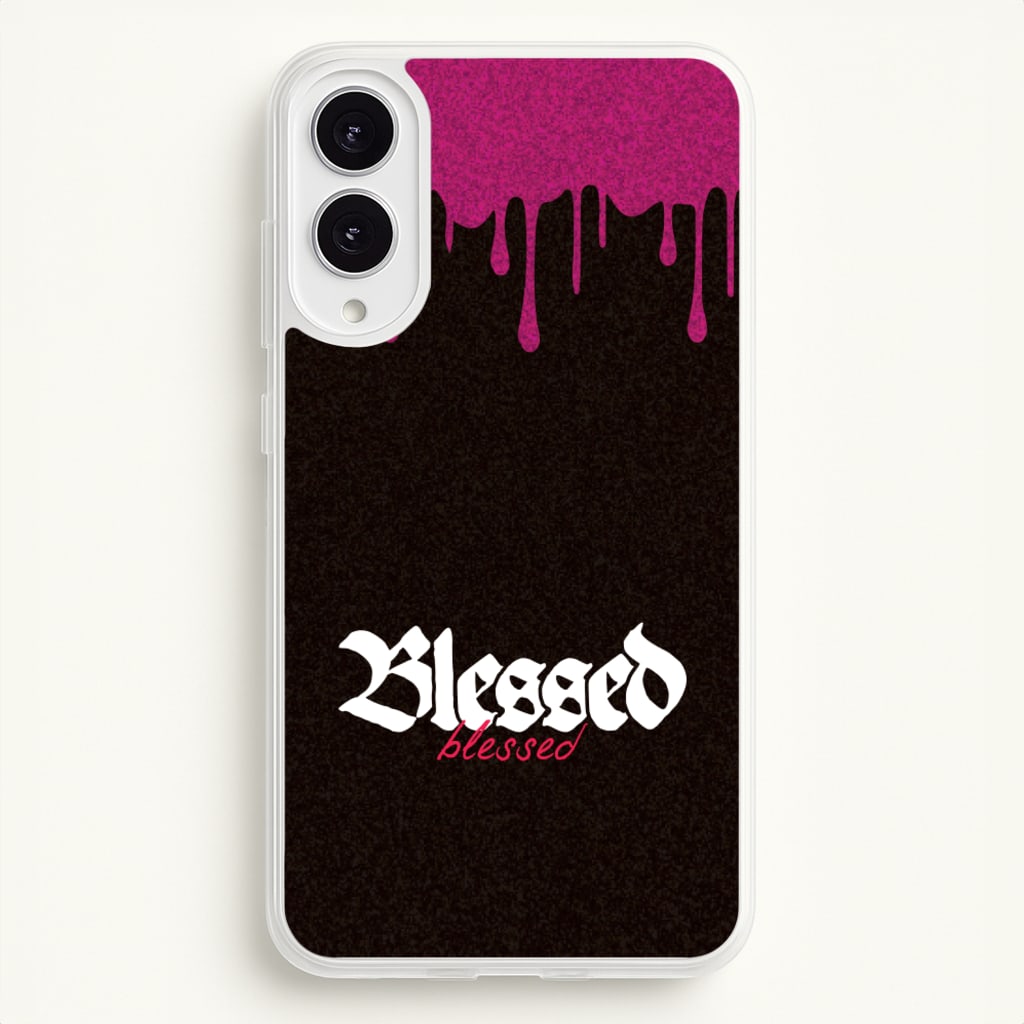 Glitter Blessed  - Goth Aesthetic Phone Case for Galaxy S25 Edge