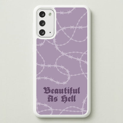 Beautiful As Hell Pattern  - Goth Aesthetic Phone Case for Galaxy Note 20