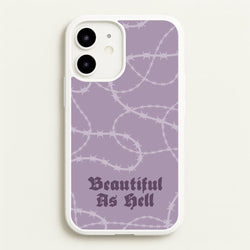 Beautiful As Hell Pattern  - Goth Aesthetic Phone Case for iPhone 12 / 12 Pro