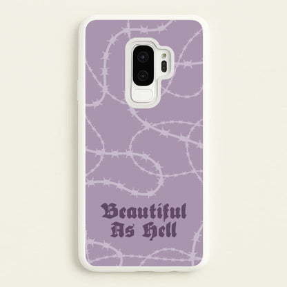 Beautiful As Hell Pattern  - Goth Aesthetic Phone Case for Galaxy S9 Plus