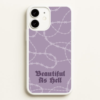 Beautiful As Hell Pattern  - Goth Aesthetic Phone Case for iPhone 11