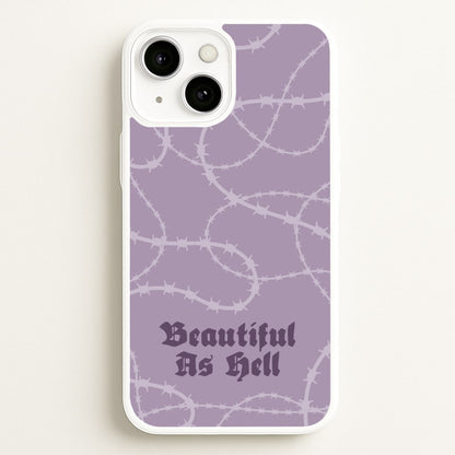 Beautiful As Hell Pattern  - Goth Aesthetic Phone Case for iPhone 13 Mini