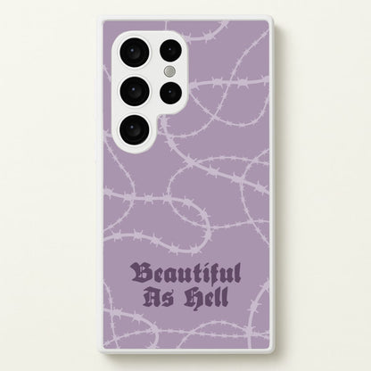 Beautiful As Hell Pattern  - Goth Aesthetic Phone Case for Galaxy S24 Ultra