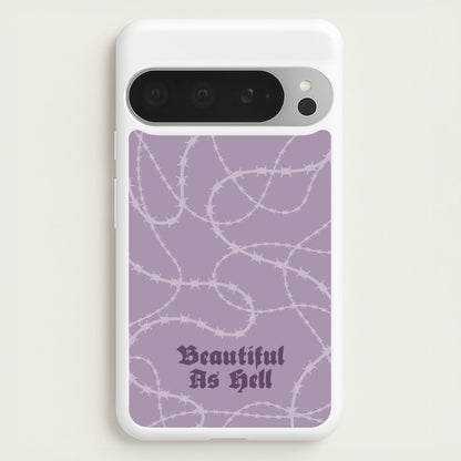 Beautiful As Hell Pattern  - Goth Aesthetic Phone Case for Google Pixel 9 Pro XL