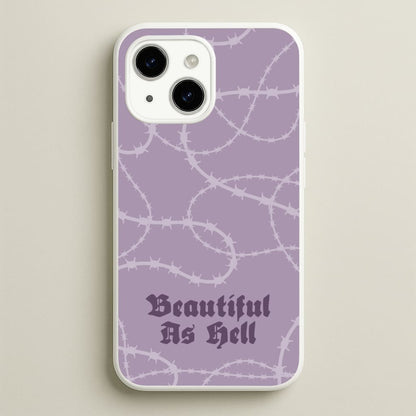 Beautiful As Hell Pattern  - Goth Aesthetic Phone Case for iPhone 15