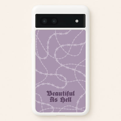Beautiful As Hell Pattern  - Goth Aesthetic Phone Case for Google Pixel 6a