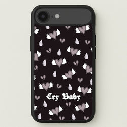 Cry Baby Monochrome Hearts Pattern Phone Case for iPhone 17 Air