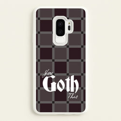 You Goth This Tartan  - Goth Aesthetic Phone Case for Galaxy S9 Plus