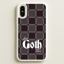 You Goth This Tartan  - Goth Aesthetic Phone Case for iPhone X / XS