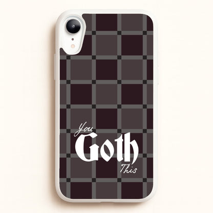 You Goth This Tartan  - Goth Aesthetic Phone Case for iPhone XR