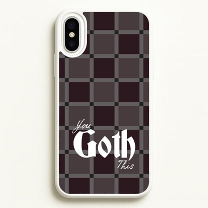 You Goth This Tartan  - Goth Aesthetic Phone Case for iPhone XS Max
