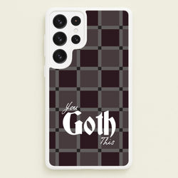 You Goth This Tartan  - Goth Aesthetic Phone Case for Galaxy S22 Ultra