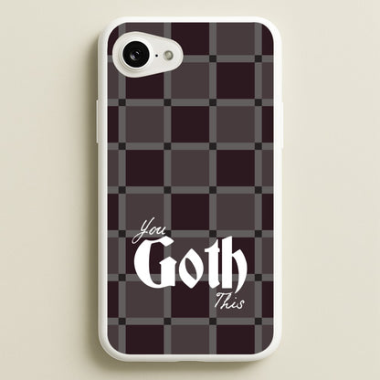 You Goth This Tartan  - Goth Aesthetic Phone Case for iPhone 16e