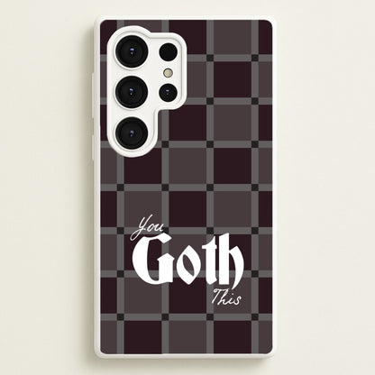 You Goth This Tartan  - Goth Aesthetic Phone Case for Galaxy S25 Ultra