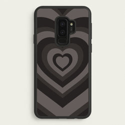 Abstract Black Heart  - Goth Aesthetic Phone Case for Galaxy S9 Plus